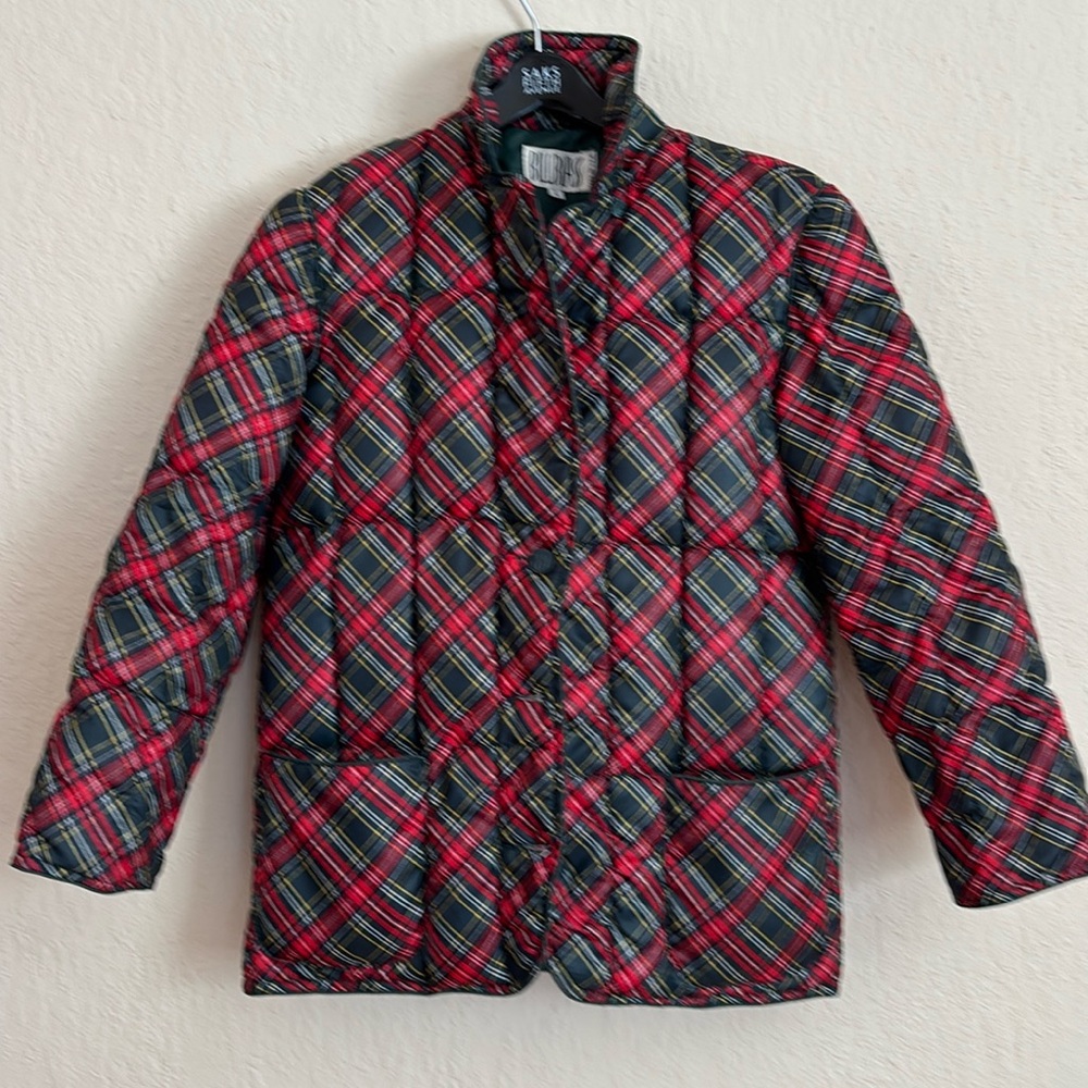Vintage Plaid Bill Blass Coat sz :6